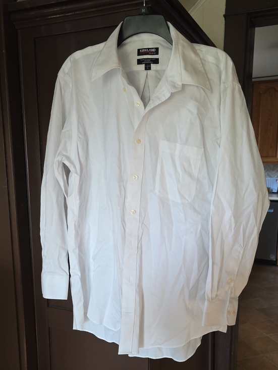 Kirkland Signature Other - Kirkland Signature White Men's Long-Sleeve Dress Shirt